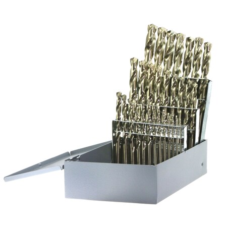 Drillco IMP COBALT DRILL SET 1/16 - 1/2 BY 64THS, 29PC 500E29